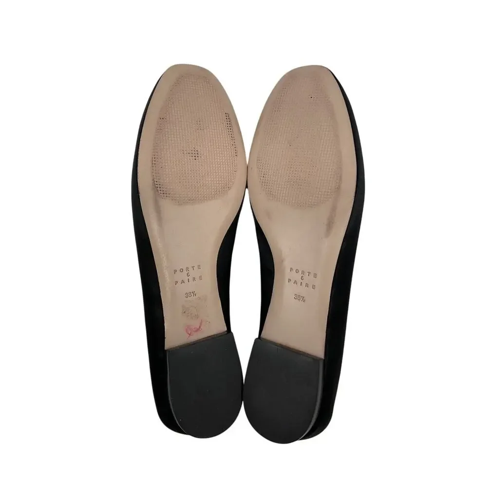 Porte & Paire black satin
